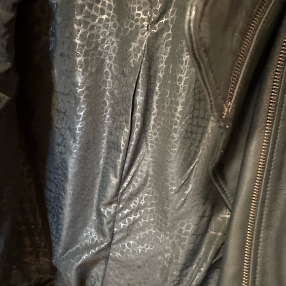 Sam Edelman dark green Leather Jacket - Picture 9 of 12